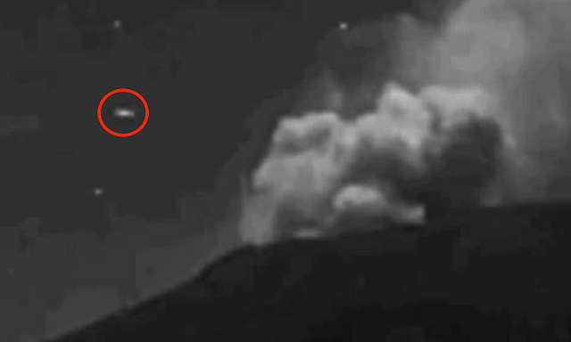 Un énorme OVNI filmé près d’un volcan en janvier 2021