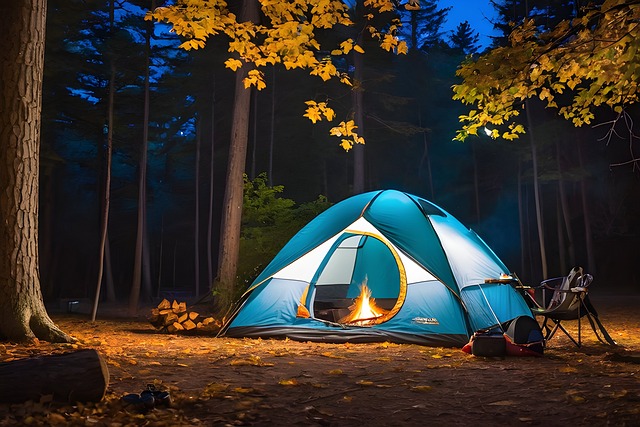 Un campeur observe un OVNI bleu en Angleterre