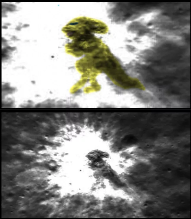 Il affirme avoir identifié une espèce reptilienne sur la Lune